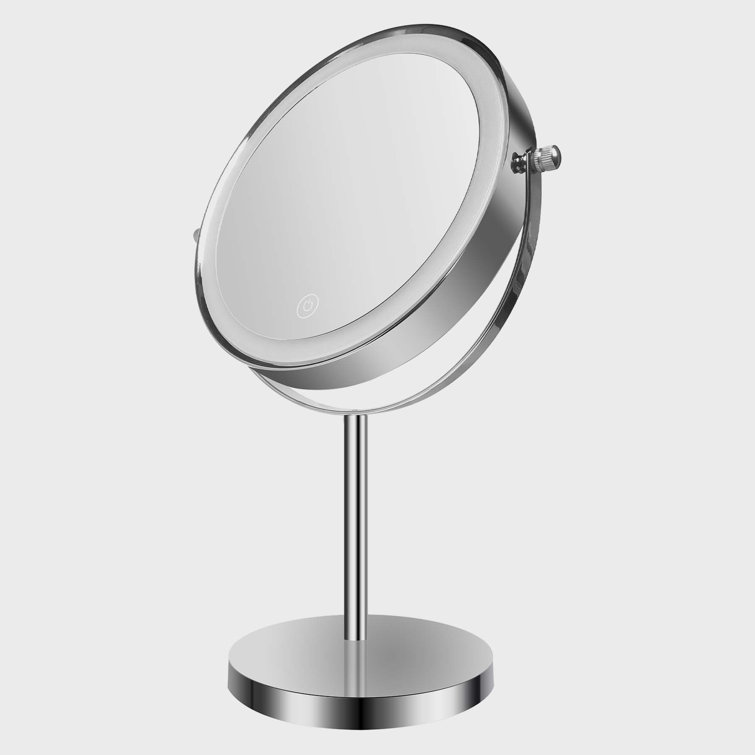 Ebern Designs Dillwyn Metal Round Floor Mirror Wayfair Canada